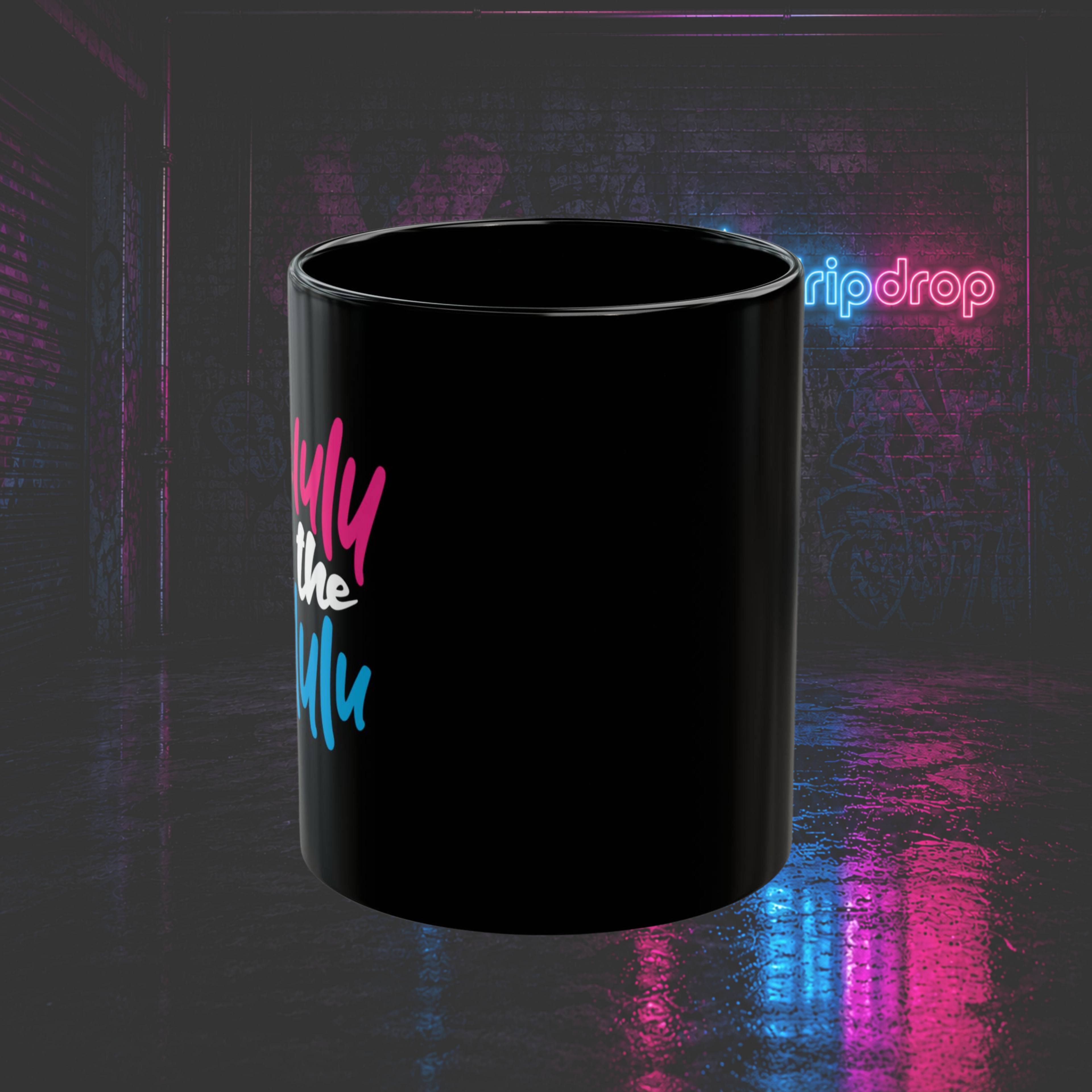 Delulu Is The Solulu™ Black Coffee Mug