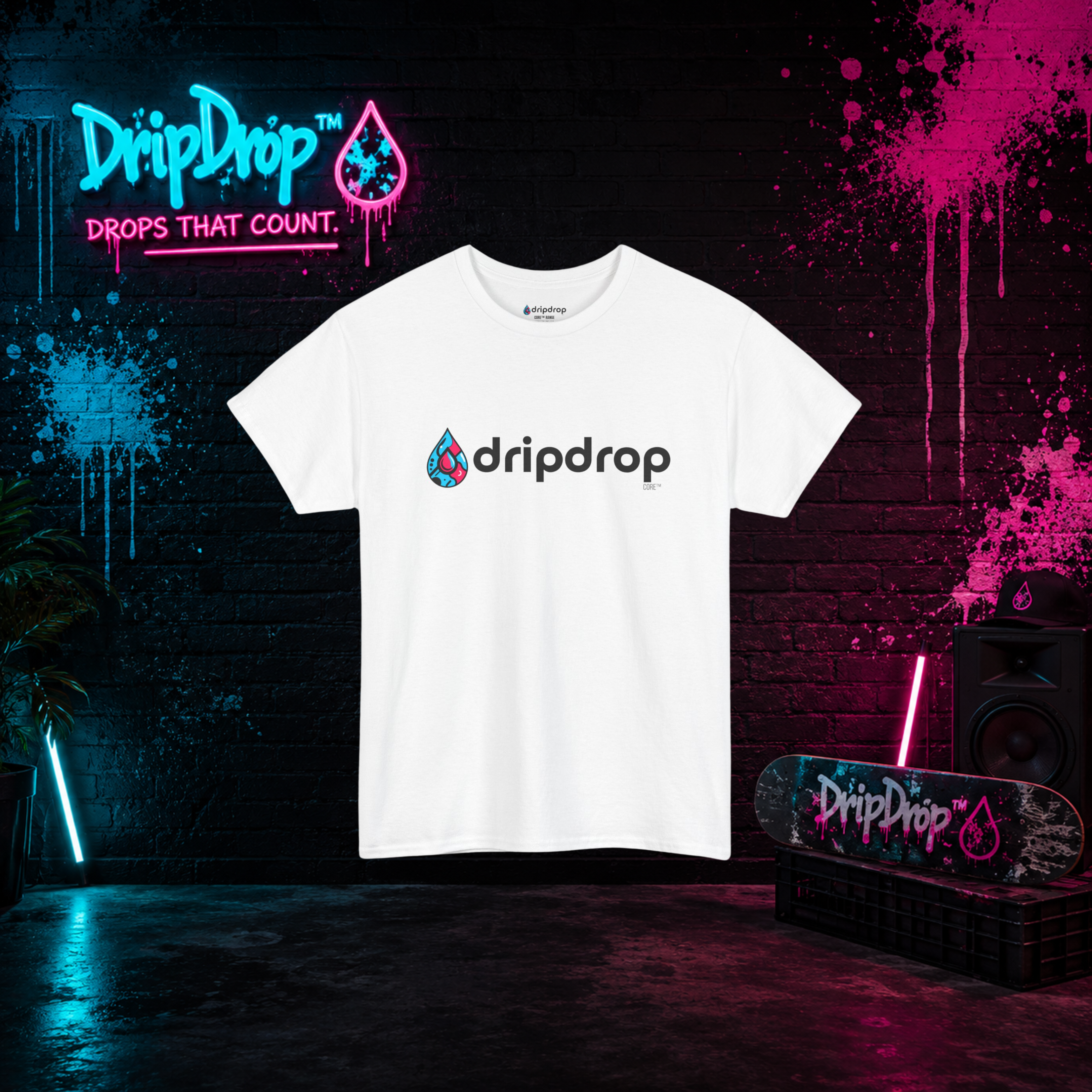 Dripdrop Core™ - Unisex Heavy Cotton 'Light Colour' Tee