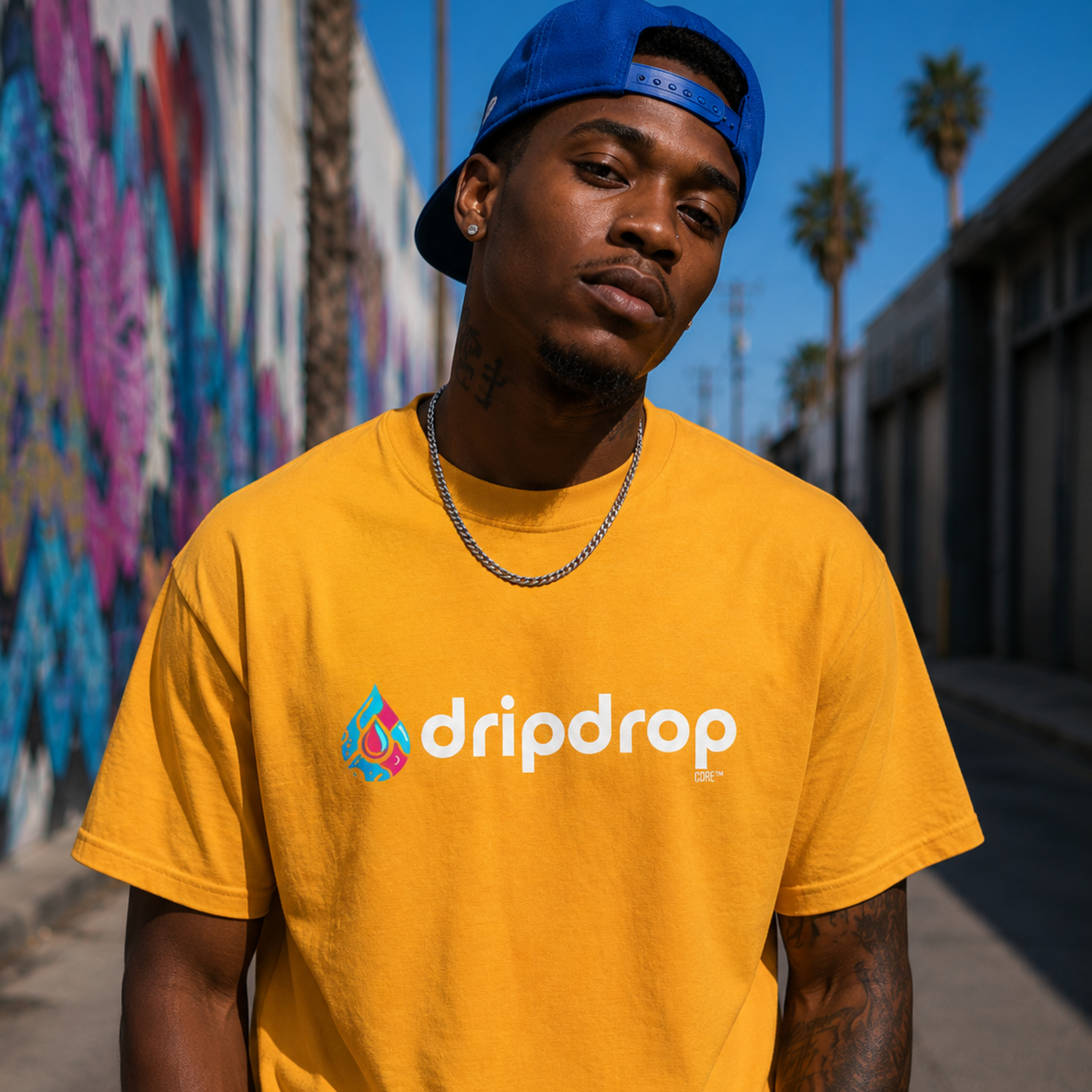 Dripdrop Core™ - Unisex Heavy Cotton 'Dark Colour' Tee
