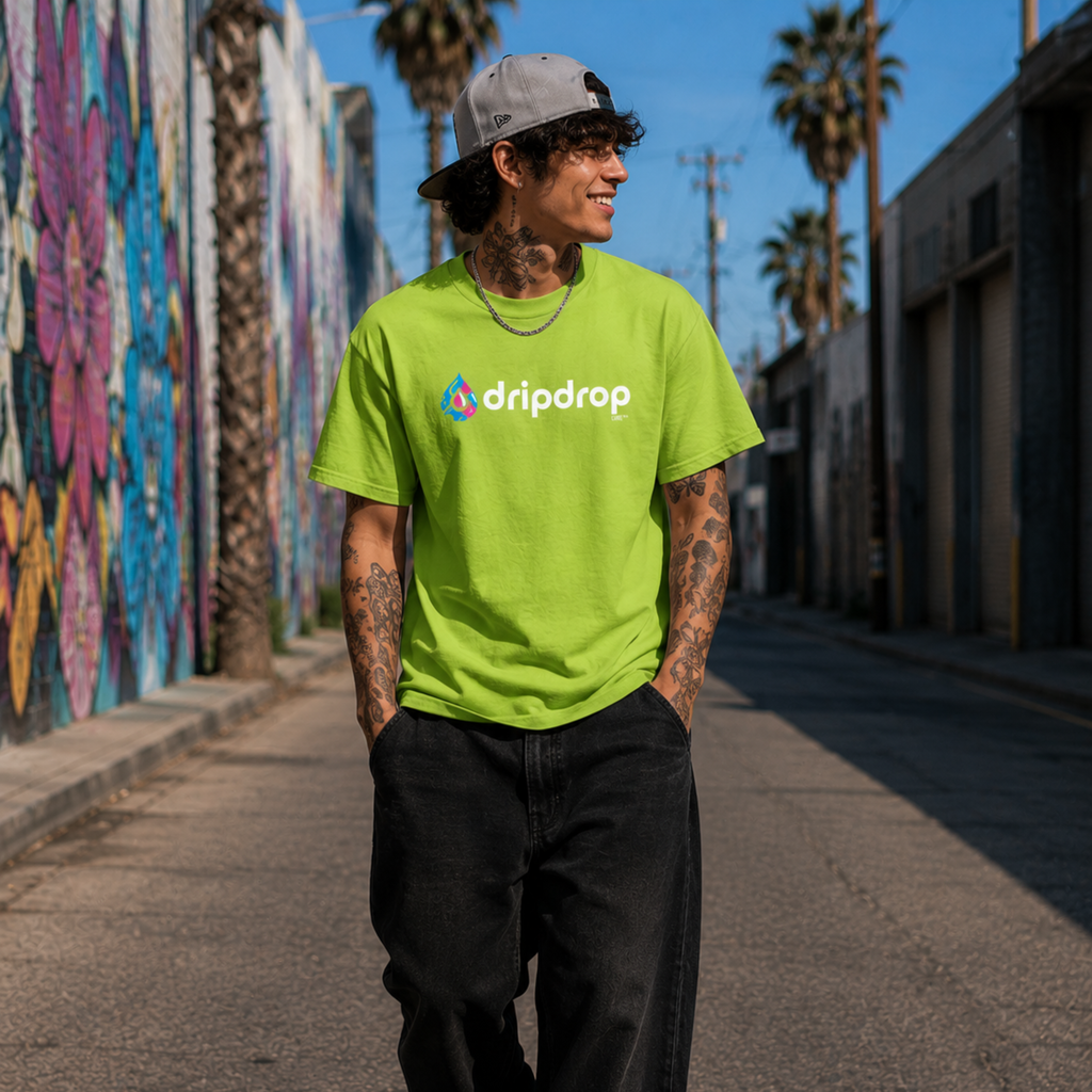 Dripdrop Core™ - Unisex Heavy Cotton 'Dark Colour' Tee