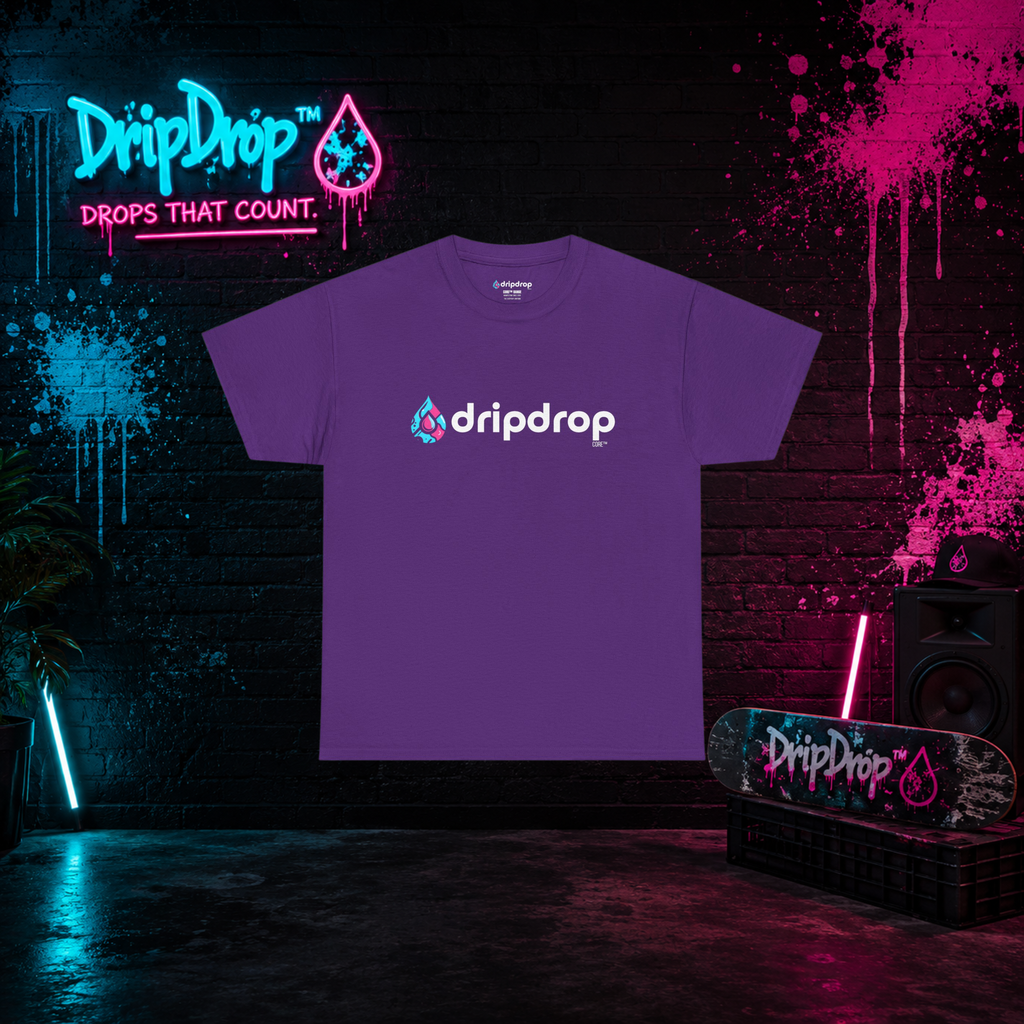 Dripdrop Core™ - Unisex Heavy Cotton 'Dark Colour' Tee