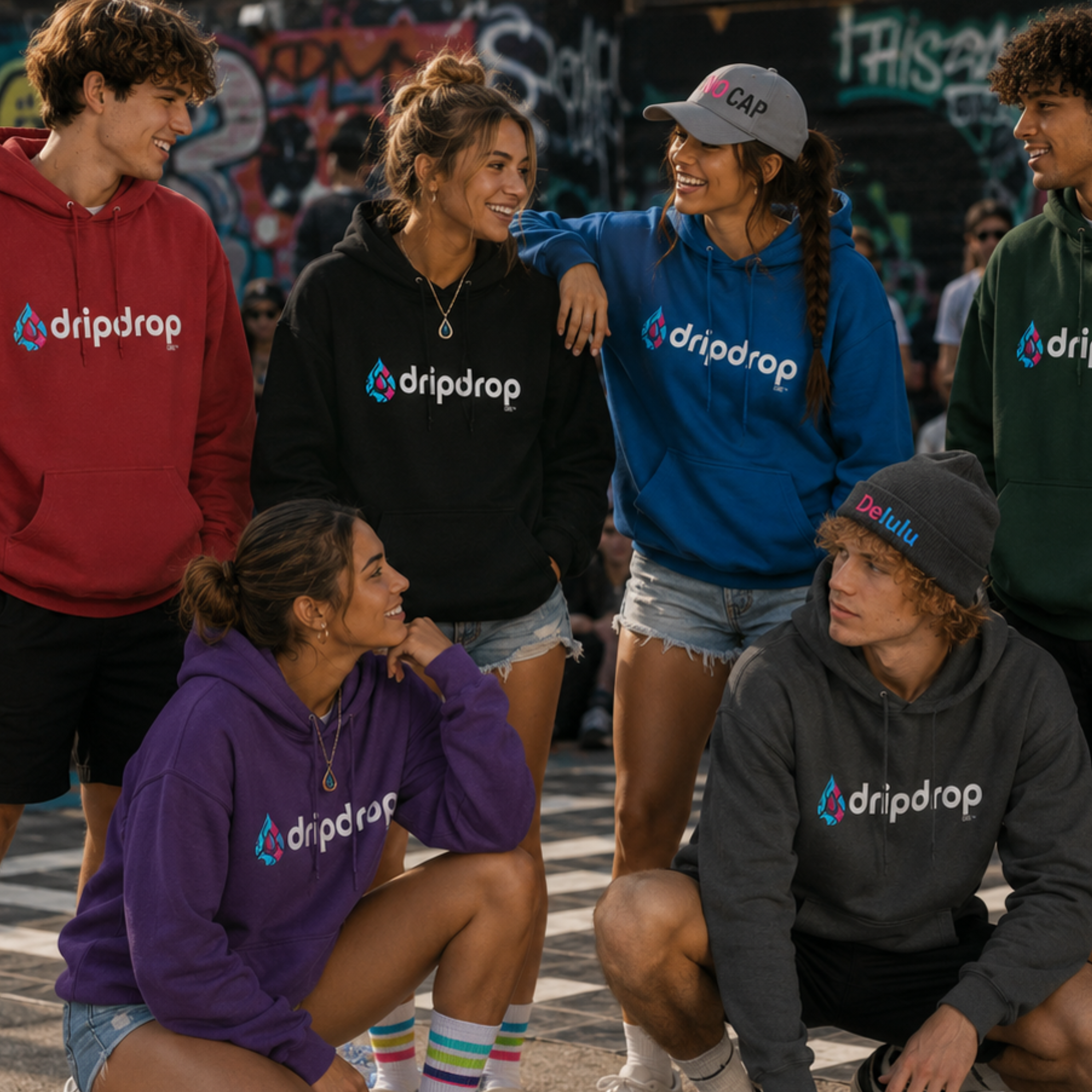 Dripdrop Core™ - Unisex 'Dark Colour' Hoodie